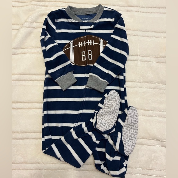 Carters fleece footie pajamas size 18 mos - Picture 7 of 7
